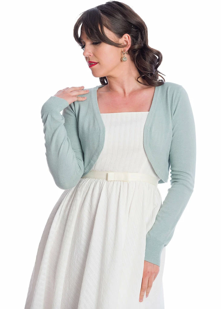 Banned Flickers 50's Bolero Vintage Blue - Image 2