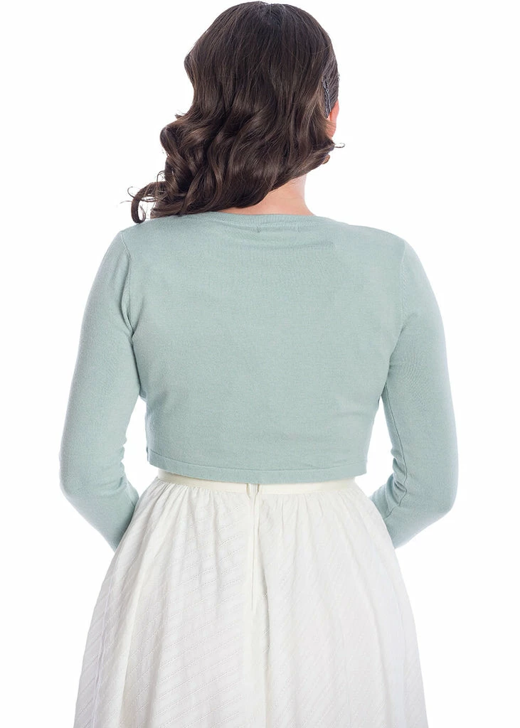 Banned Flickers 50's Bolero Vintage Blue - Image 3