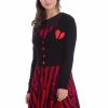 Banned Broken Heart 50's Cardigan Black