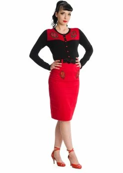 Banned Blooming Rose 50's Cardigan Black 7 Banned Blooming Rose 50's Cardigan Black -Banned Retro Shop banned CA21134 blooming rose cardigan blk 1 767875e7 d1cf 49c0 b8dd a4e9bb0527ae 1024x1024