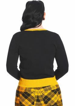 Banned Black Panther 70's Cardigan Black 10 Banned Black Panther 70's Cardigan Black -Banned Retro Shop banned CA21151 black panther cardigan blk 4 1024x1024