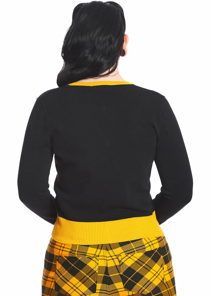 Banned Black Panther 70's Cardigan Black 5 Banned Black Panther 70's Cardigan Black - Image 5