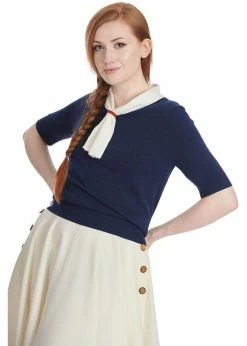 Banned Ahoy Sail 40's Jumper Navy -Banned Retro Shop banned JP57114 ahoy sail jumper navy 2 89945c19 b471 44b3 9d11 50aeadef3e82 1024x1024