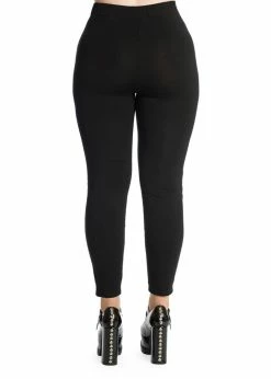 Banned Galathea Moon 80's Leggings Black -Banned Retro Shop banned LG67021 galathea leggings blk 2 1024x1024
