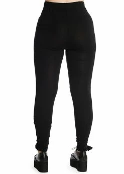 Banned Ishtar Skeleton Rose Leggings Black -Banned Retro Shop banned LG67035 ishtar leggings blk 1 1024x1024