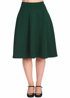 Banned Etta 50's Swing Skirt Green