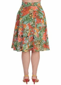Banned Wild Parrot 50's Swing Skirt Blue 7 Banned Wild Parrot 50's Swing Skirt Blue -Banned Retro Shop banned SK25427 wild parrot swing skirt blue 3 1024x1024