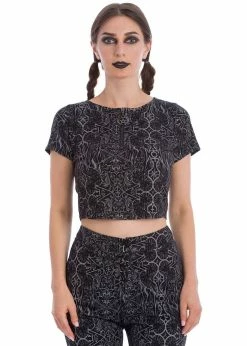 Banned Esoteric 70's Top Black