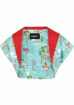 Banned Retro Shop 7 Collectif Lorna Motel 50's Bolero Blue