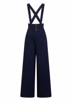 Collectif Freya 1940's Jeans Navy Colour 9 Collectif Freya 1940's Jeans Navy Colour -Banned Retro Shop collectif CSS180201A freya jeans navy 0 1024x1024