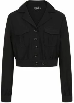 Banned Retro Shop 17 Hell Bunny Ravenwood 40's Jacket Black