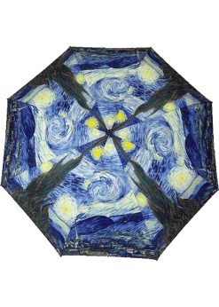 Loving Rain Van Gogh Starry Night Compact Umbrella