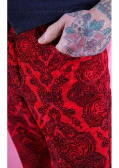 Run & Fly Mens Hendrix Corduroy 70's Flared Trousers Red 9 Run & Fly Mens Hendrix Corduroy 70's Flared Trousers Red -Banned Retro Shop run and fly JM1606 hendrix trousers red 5 0b340dce 3163 4bb0 b1bd cc2f007fc48f 1024x1024