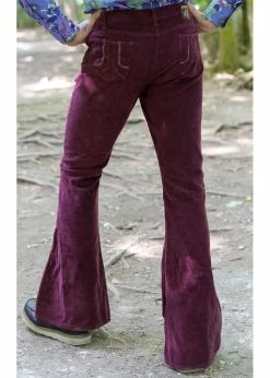 Run & Fly Mens Corduroy 70's Flare Trousers Burgundy -Banned Retro Shop run and fly JM331C corduroy trousers burgundy 0 1024x1024