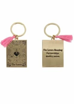 Succubus The Lovers Tarot Keyring Pink