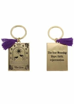 Succubus The Star Tarot Keyring Purple