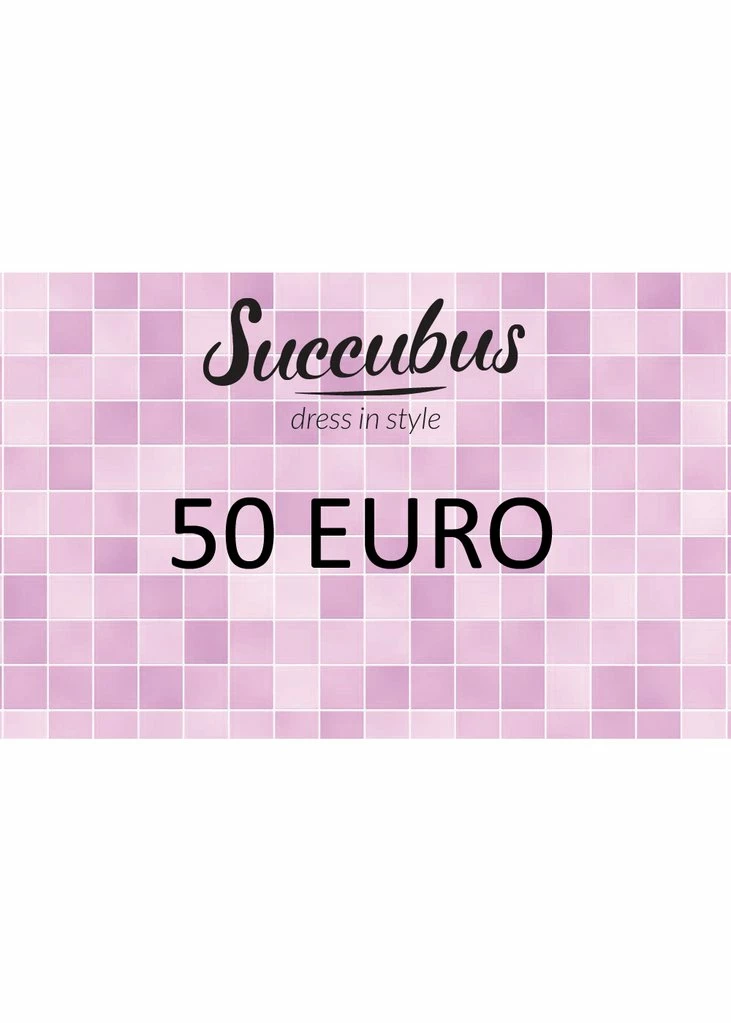 Succubus Giftcard €50,- 1 Succubus Giftcard €50,-