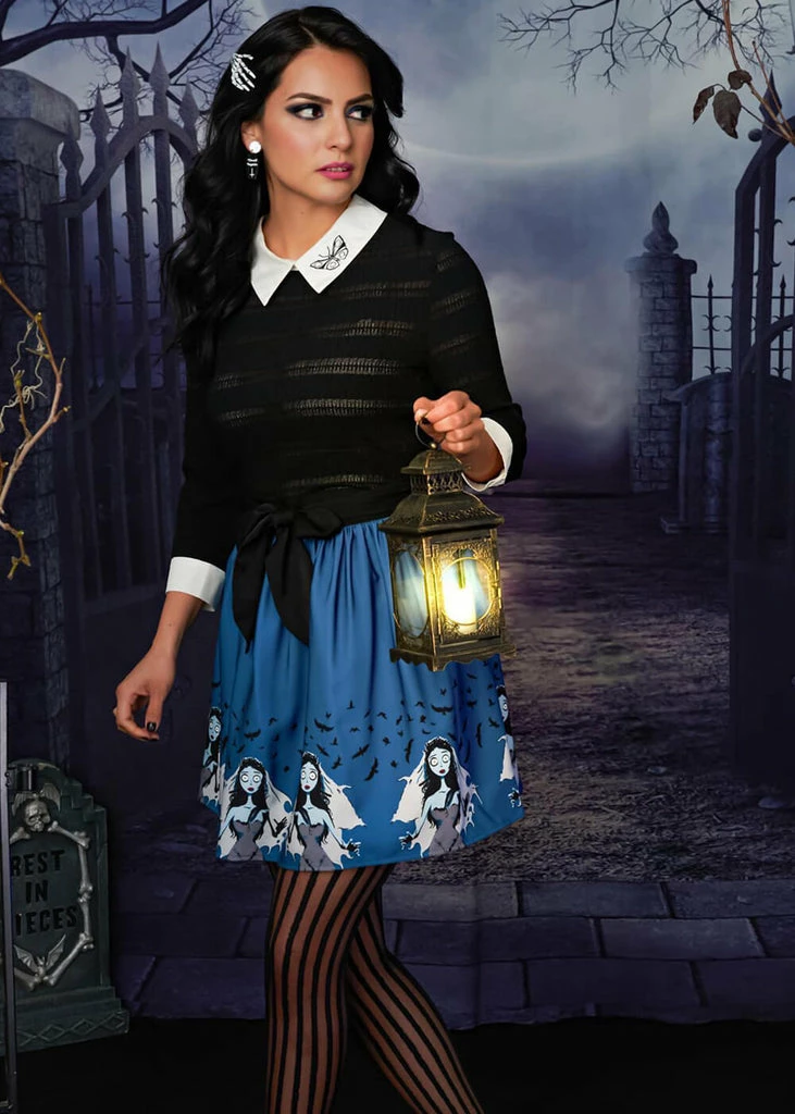 Unique Vintage X Corpse Bride Sabrina Butterfly Sweater Black 1 Unique Vintage X Corpse Bride Sabrina Butterfly Sweater Black