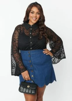 Unique Vintage Smak Parlour Bell Lace 70's Blouse Black 11 Unique Vintage Smak Parlour Bell Lace 70's Blouse Black -Banned Retro Shop unique vintage SP448WT0 sp bell lace blouse blk 4 9a59098c d100 4f98 86f1 0a90e3714076 1024x1024